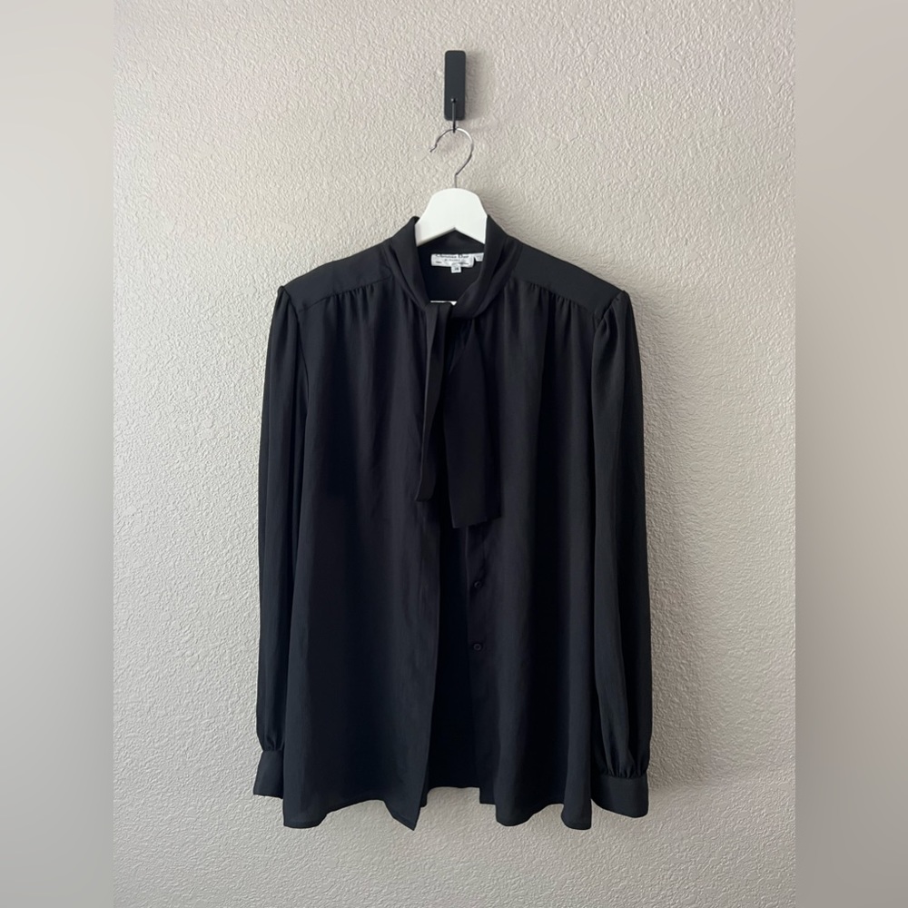 Christian Dior Tagged Blouse with Purple Buttons, size 14